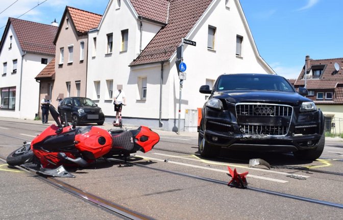 Der Motorradfahrer wurde bei dem Unfall leicht verletzt.<span class='image-autor'>SDMG</span>