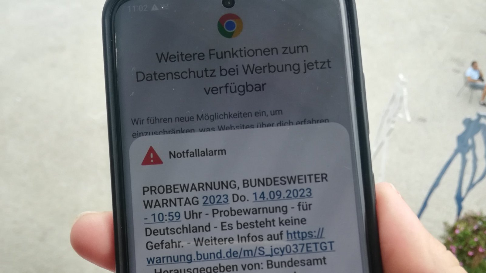 Auch übers Handy wird am Warntag alarmiert. Archivfoto: VKZ/Müller