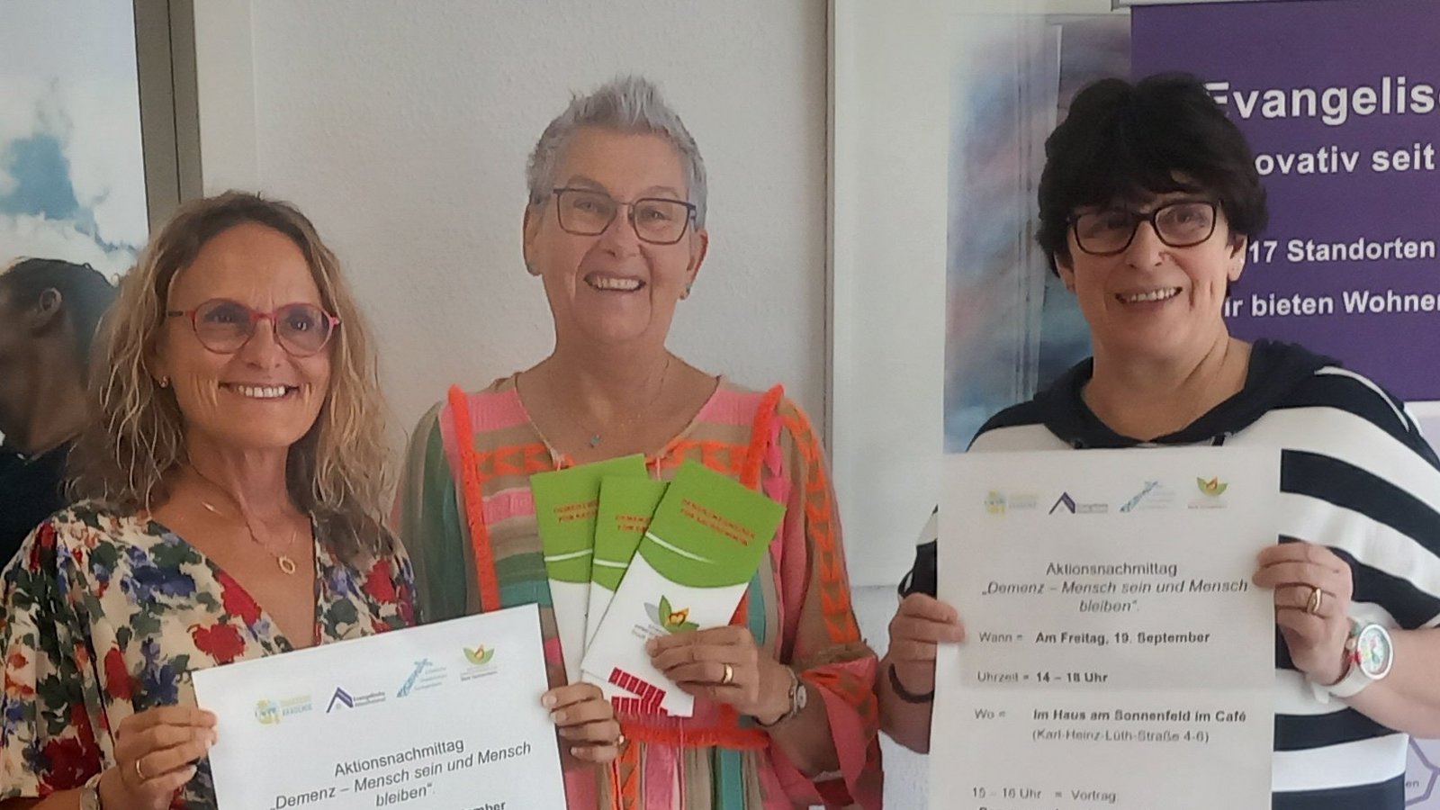 Sie wollen das Thema Demenz in der Sachsenheimer Stadtgesellschaft mehr in den Fokus rücken (von links): Claudia Queißer, Nicole Raichle und Patricia O’Rourke. Foto: Glemser Sie wollen das Thema Demenz in der Sachsenheimer Stadtgesellschaft mehr in den Fokus rücken (von links): Claudia Queißer, Nicole Raichle und Patricia O’Rourke. Foto: Glemser