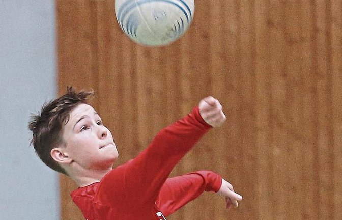 Mario Mißbach hat mit der U 14 des TV Vaihingen vor heimischem Publikum den vierten Platz bei der württembergischen Meisterschaft belegt. Foto: Küppers