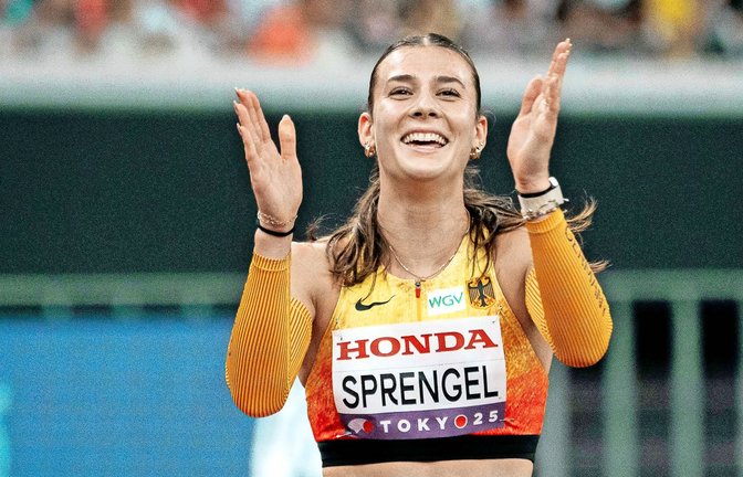 Sandrina Sprengel wurde bei der WM in Tokio Fünfte im Siebenkampf – und ist nun Stuttgarts Sportlerin des Jahres.<span class='image-autor'>Foto: IMAGO/Eibner</span>