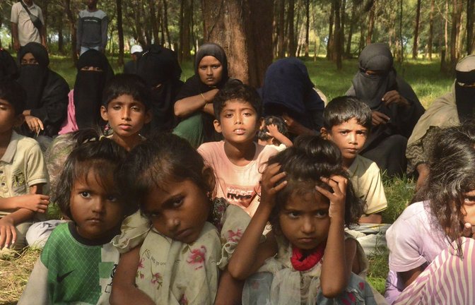 Gestrandet: diese Flüchtlinge aus Myanmar haben Indonesien erreicht.<span class='image-autor'>Foto: dpa/Husna Mura</span>