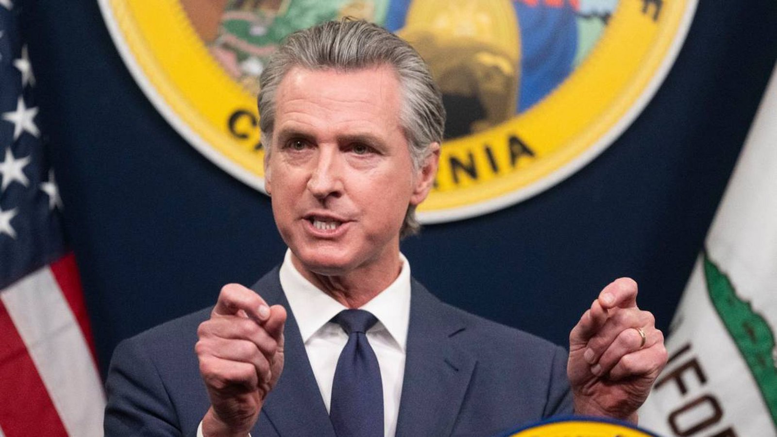 Gavin Newsom bringt sich politisch in Stellung.Foto: imago/Newscom World Gavin Newsom bringt sich politisch in Stellung.Foto: imago/Newscom World