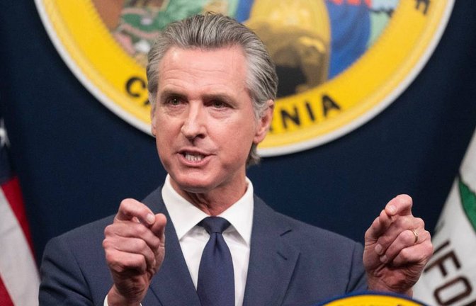 Gavin Newsom bringt sich politisch  in Stellung.<span class='image-autor'>Foto: imago/Newscom World</span>