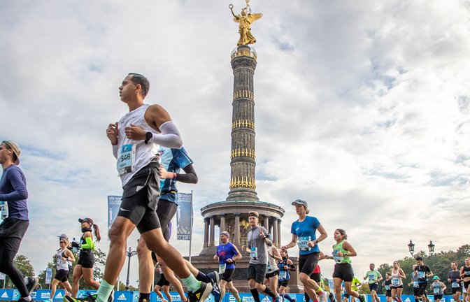 Am Wochenende findet der Berlin-Marathon statt.<span class='image-autor'>Foto: Andreas Gora/dpa</span>