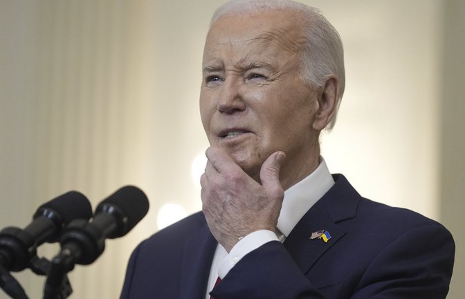In einem Telefonat mit dem israelischen Regierungschef Benjamin Netanjahu habe Biden am Montag „seine klare Position zu Rafah wiederholt“.<span class='image-autor'>Foto: dpa/Evan Vucci</span>