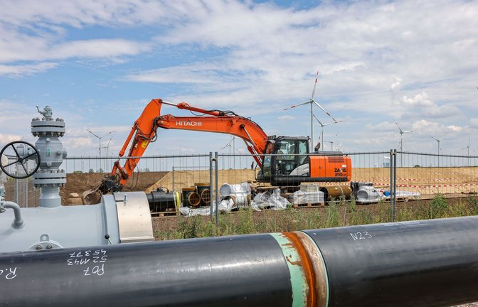 Eine Wasserstoffleitung in Bad Lauchstätt. (Archivbild)<span class='image-autor'>Foto: picture alliance/dpa/Jan Woitas</span>