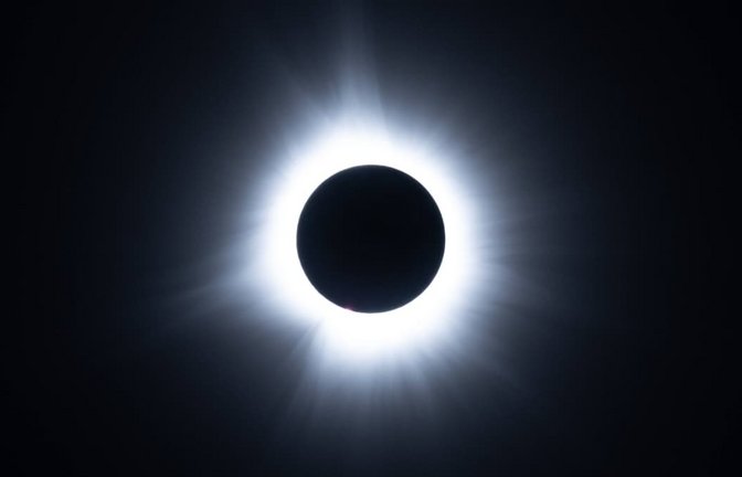 Totale Sonnenfinsternis im Jahr 2024.<span class='image-autor'>Imago/Pacific Press Agency</span>