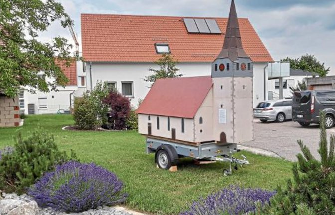 Das Modell wird an wechselnden Standorten zu sehen sein.  Foto: Wenzke