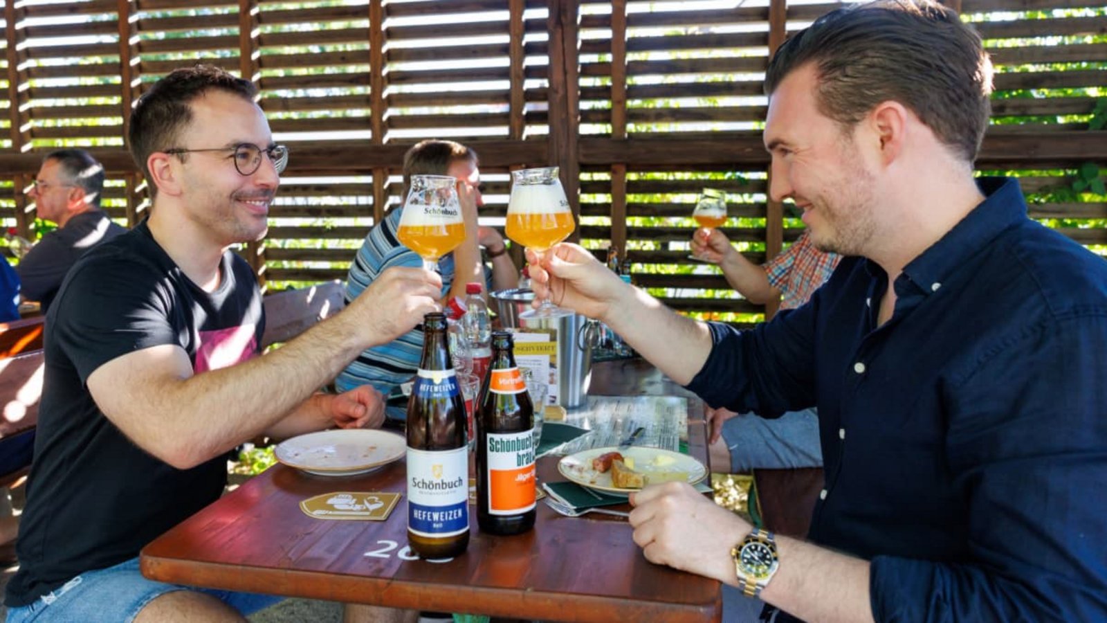 Die besonders geformten Biergläser erlauben es, das volle Bieraroma auszukosten.Stefanie Schlecht Die besonders geformten Biergläser erlauben es, das volle Bieraroma auszukosten.Stefanie Schlecht