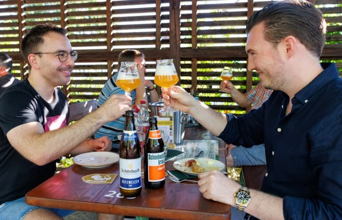 Die besonders geformten Biergläser erlauben es, das volle Bieraroma auszukosten.<span class='image-autor'>Stefanie Schlecht</span>
