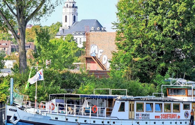 Das Hotel Ahoy in Stuttgart auf dem Neckar ist ein Unikum.<span class='image-autor'>Foto: &nbsp;</span>