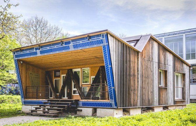 Mit dem Experimentalhaus RoofKIT beteiligte sich das Karlsruher Institut an einem internationalen Wettbewerb.<span class='image-autor'>Foto: sichtlichmensch</span>