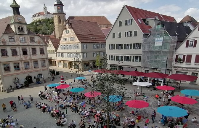 Seit drei Wochen läuft das Strandleben – und das Zwischenfazit ist positiv.  <span class='image-autor'>Foto: Banholzer</span>