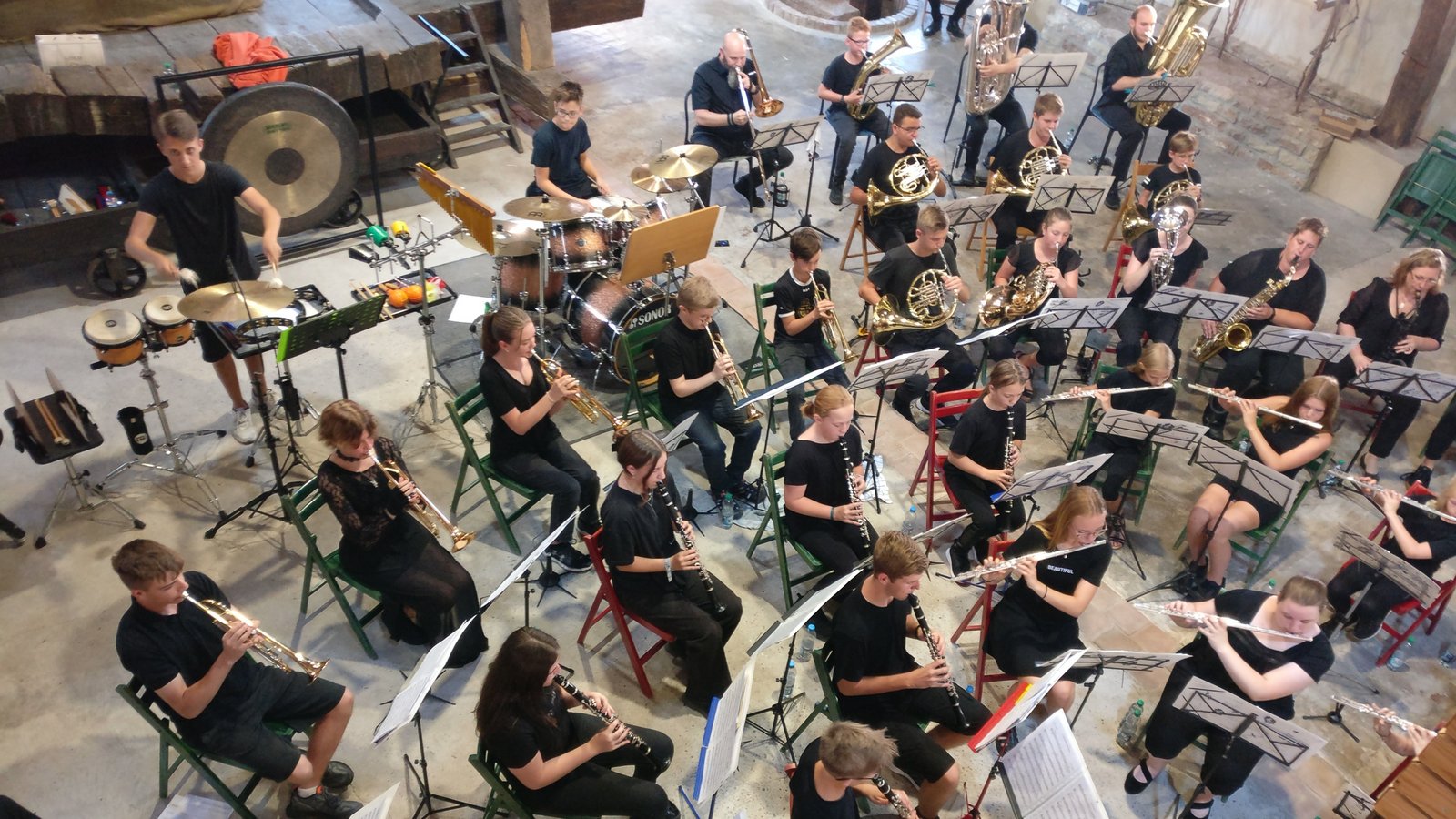 Gemeinsames Jugendkonzert in der Kelter in Horrheim. Foto: p