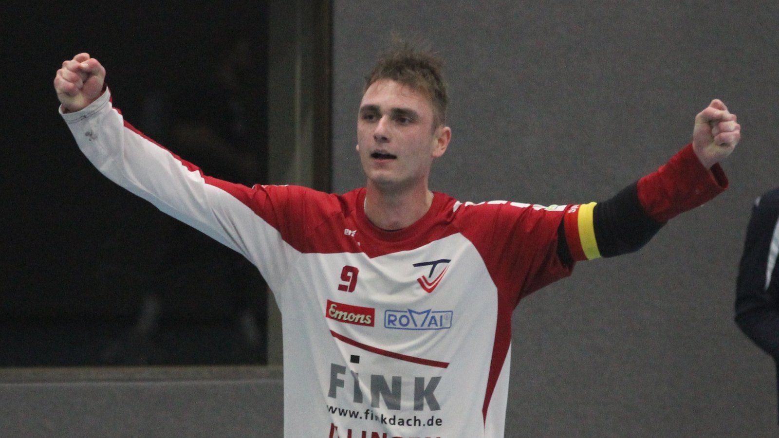 Mannschaftsführer Jaro Jungclaussen möchte mit dem TV Vaihingen zum Abschluss der Hallensaison nochmal jubeln. Foto: Nachreiner