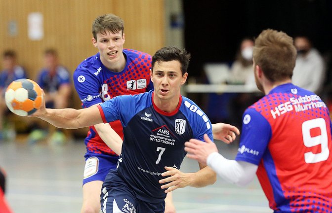 Sebastian Grau hat mit drei Treffern zum klaren Sieg des TSV Oberriexingen im Kellerduell gegen die HSG Sulzbach/Murrhardt II beigetragen. <span class='image-autor'>Foto: Küppers</span>