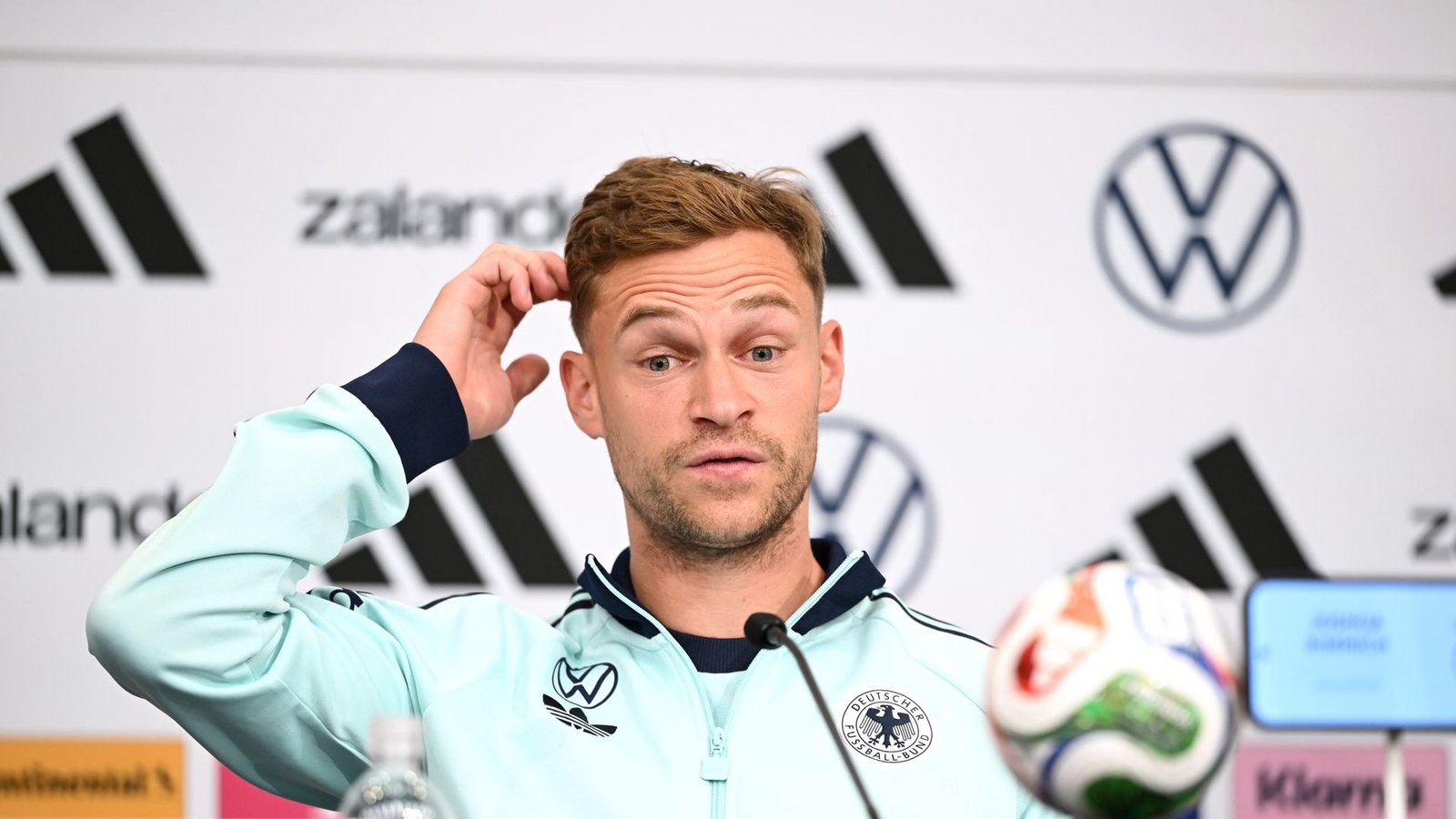 Joshua Kimmich verspürt einen großen Erfolgshunger im DFB-Team.Foto: Federico Gambarini/dpa Joshua Kimmich verspürt einen großen Erfolgshunger im DFB-Team.Foto: Federico Gambarini/dpa