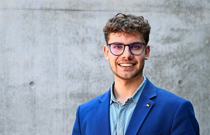 Joshua Meisel ist seit   April im Amt  und ist der Vorsitzende des 16. Landesschülerbeirats.<span class='image-autor'>Foto: dpa/Bernd Weißbrod</span>