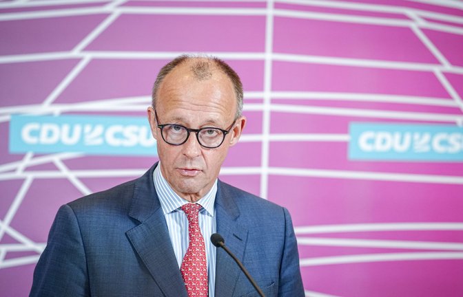 Friedrich Merz verlangt von der Ampelkoalition einen härteren Kurs in der Asylpolitik.<span class='image-autor'>Foto: dpa/Kay Nietfeld</span>