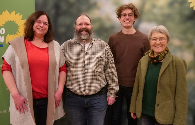 Wollen die Grünen im nordöstlichen Enzkreis in die Zukunft führen (von links): Silke Schweickert, Ralf Gerst, Marlon Frommer und die Landtagsabgeordnete Stefanie Seemann.  <span class='image-autor'>Foto: Friedrich</span>