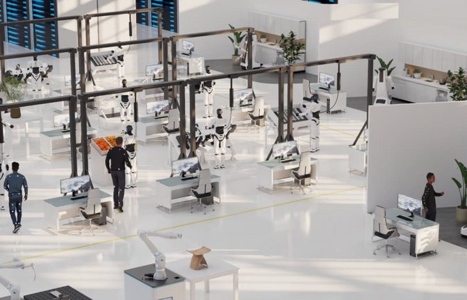 In Trainingszentren, für die Neura Robotics mit Partnern zusammenarbeitet, werden menschenähnliche Roboter unter realen Bedingungen trainiert. Fünf davon gehen bis Ende 2026 in Betrieb.<span class='image-autor'>Neura Robotics</span>