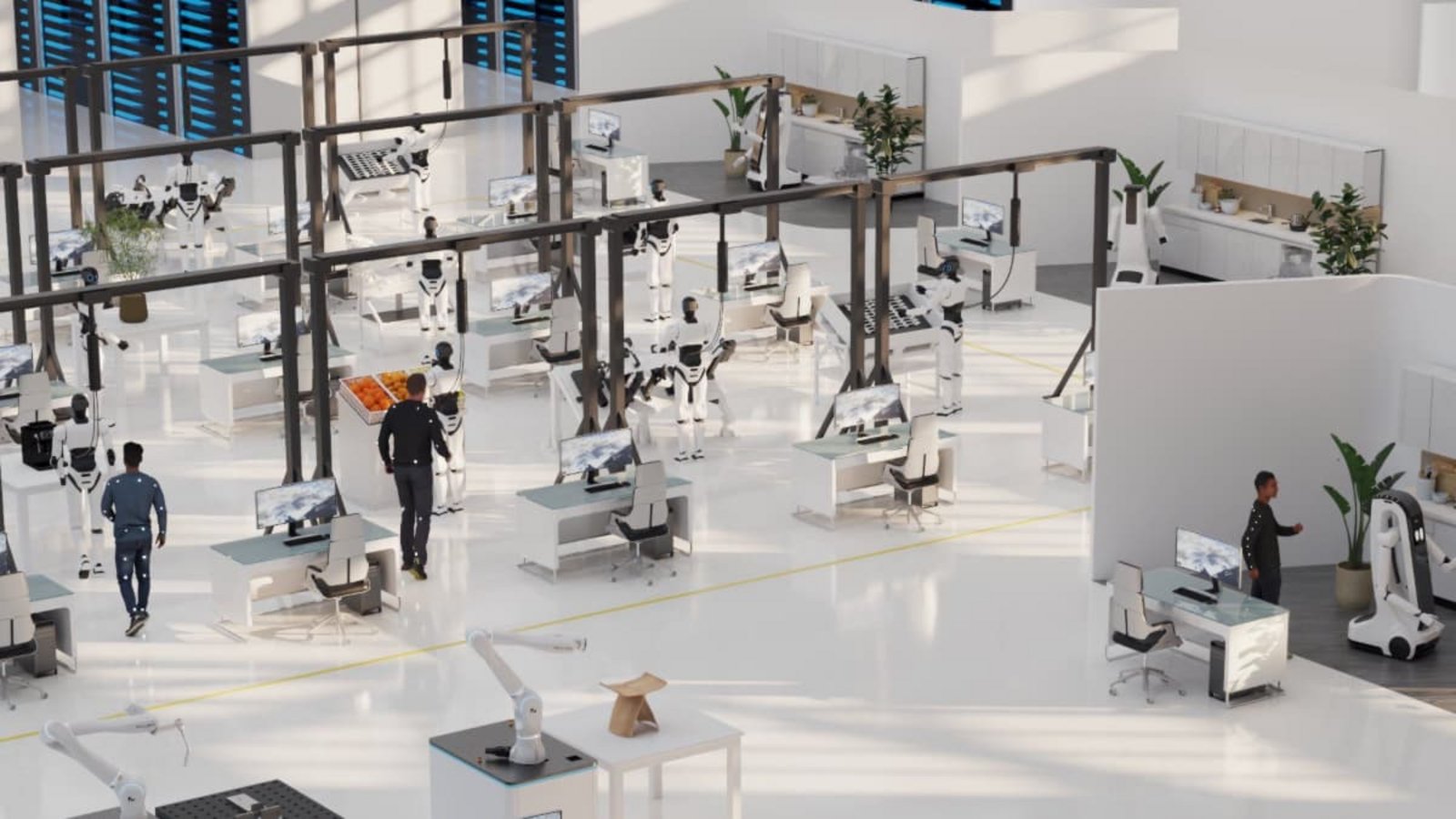 In Trainingszentren, für die Neura Robotics mit Partnern zusammenarbeitet, werden menschenähnliche Roboter unter realen Bedingungen trainiert. Fünf davon gehen bis Ende 2026 in Betrieb.Neura Robotics