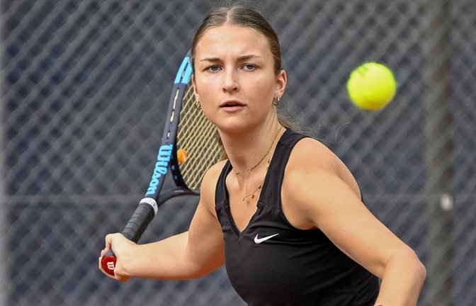 Caroline Lanz hat mit dem TSC Vaihingen gegen den TC Tamm Rot-Gold 3:3 gespielt. <span class='image-autor'>Foto: Leitner</span>
