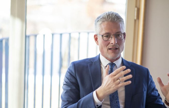 Gemeindetagspräsident Steffen Jäger warnt vor weiteren Sparrunden, wenn das Land nicht hilft.<span class='image-autor'>Lichtgut/Leif Piechowski</span>