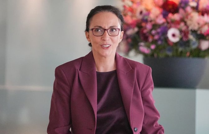 Hat Schwierigkeiten mit den Reformen der schwarz-roten Bundesregierung: Yasmin Fahimi, Vorsitzende des Deutschen Gewerkschaftsbundes<span class='image-autor'>Michael Kappeler/dpa</span>