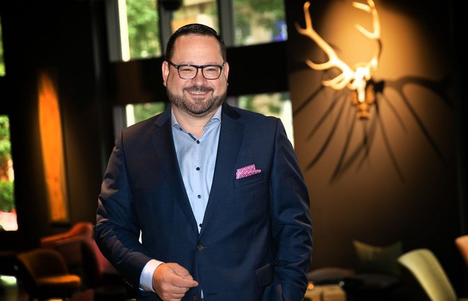Alexander Bonde beim Interview im Rothaus im Stuttgarter Gerber-Viertel<span class='image-autor'>Foto: I/ Rudel</span>