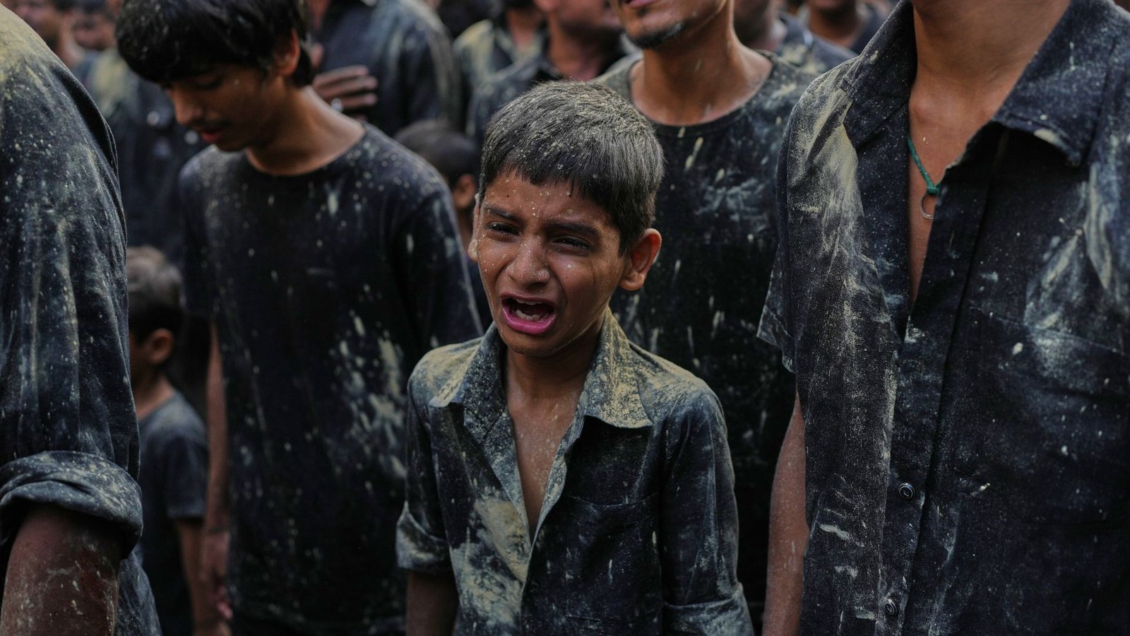 Ein schiitischer Junge trauert während einer Aschura-Prozession in Mumbai zum Gedenken an den Tod von Imam Hussein, dem Enkel des Propheten Mohammed, im 7. Jahrhundert.Foto: Rafiq Maqbool/AP/dpa Ein schiitischer Junge trauert während einer Aschura-Prozession in Mumbai zum Gedenken an den Tod von Imam Hussein, dem Enkel des Propheten Mohammed, im 7. Jahrhundert.Foto: Rafiq Maqbool/AP/dpa