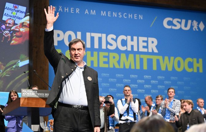 CSU-Chef Markus Söder in Passau<span class='image-autor'>Foto: dpa/Peter Kneffel</span>