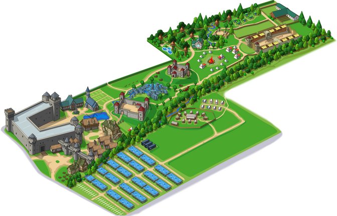 So könnte der Themenpark nach einem Entwurf aussehen. Illustration: p