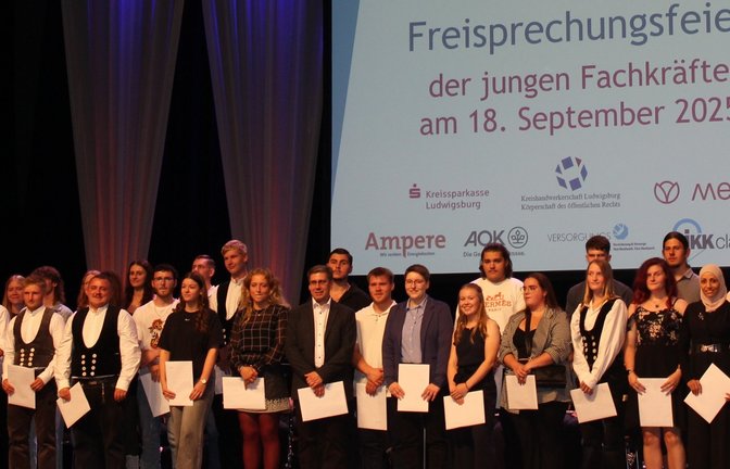 Glückliche Gesichter bei der Freisprechungsfeier: 137 Auszubildende haben ihre Gesellenprüfung in der Tasche.  <span class='image-autor'>Foto: p</span>