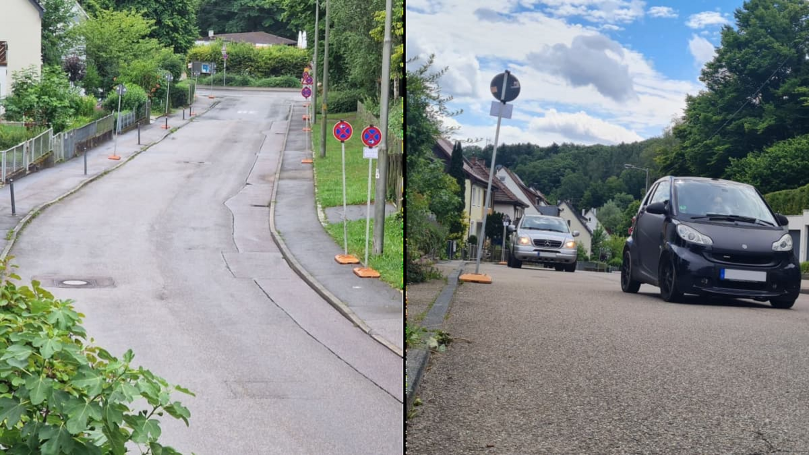 Die Stadt hat in den vergangenen Sommerferien in der Dürrbachstraße absolutes Halteverbot angeordnet.Sebastian Steegmüller Die Stadt hat in den vergangenen Sommerferien in der Dürrbachstraße absolutes Halteverbot angeordnet.Sebastian Steegmüller