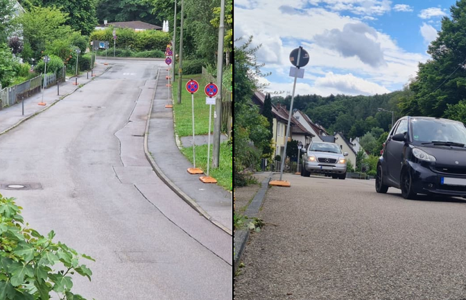 Die Stadt hat in den vergangenen Sommerferien in der Dürrbachstraße absolutes Halteverbot angeordnet.<span class='image-autor'>Sebastian Steegmüller</span>