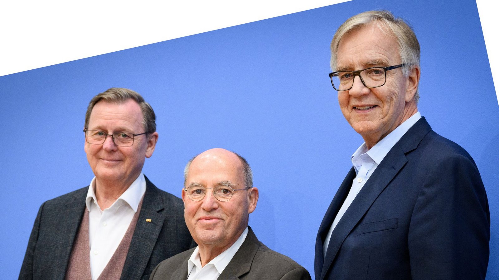 Die „Silberlocken“ der Linken, Bodo Ramelow, Gregor Gysi, Dietmar Bartsch, waren ein Wahlkampfschlager der Partei.Foto: dpa/Bernd von Jutrczenka