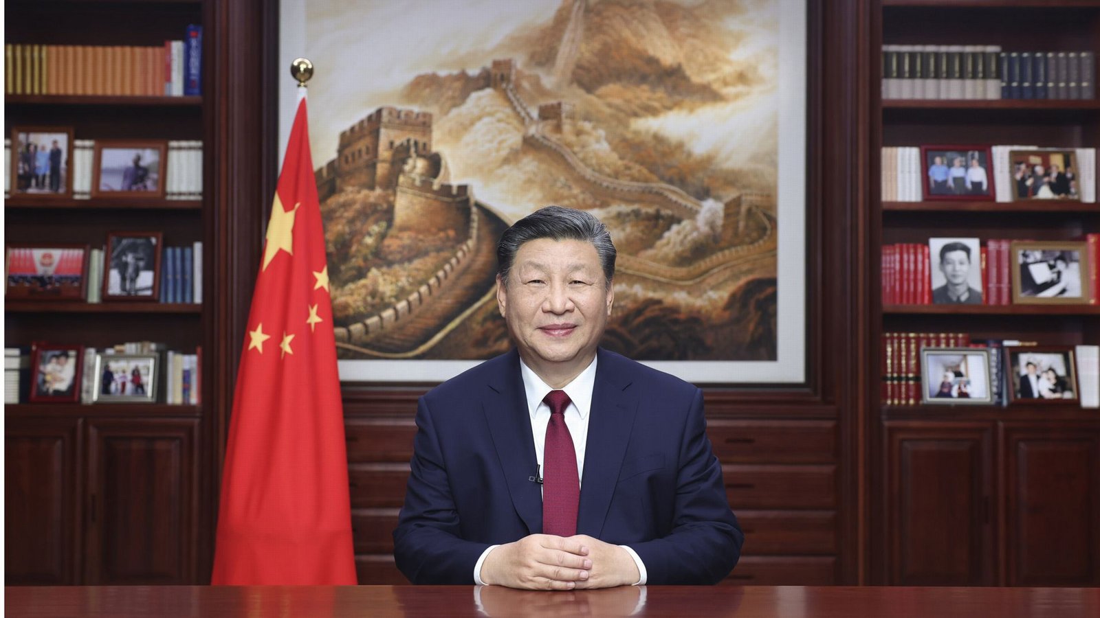 Präsident Xi will bei seiner Neujahrsansprache ein Gefühl von Ruhe und Beständigkeit vermitteln.Foto: dpa/Ju Peng Präsident Xi will bei seiner Neujahrsansprache ein Gefühl von Ruhe und Beständigkeit vermitteln.Foto: dpa/Ju Peng