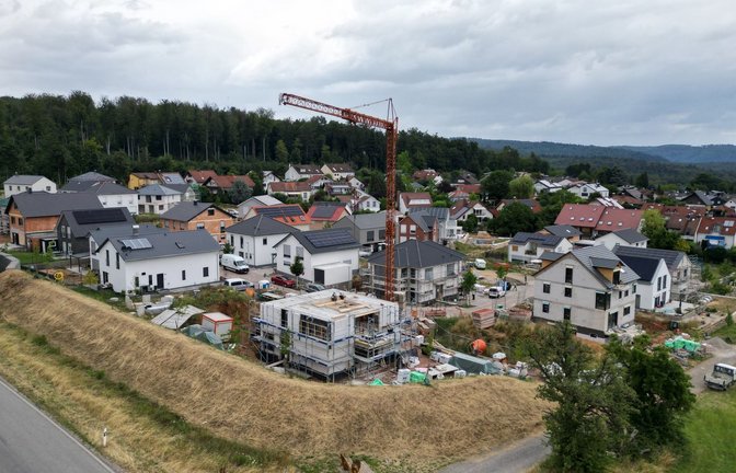 Das Wohngebiet in Gaiberg ist zu 70 Prozent bebaut.<span class='image-autor'>Foto: dpa/Rene Priebe</span>