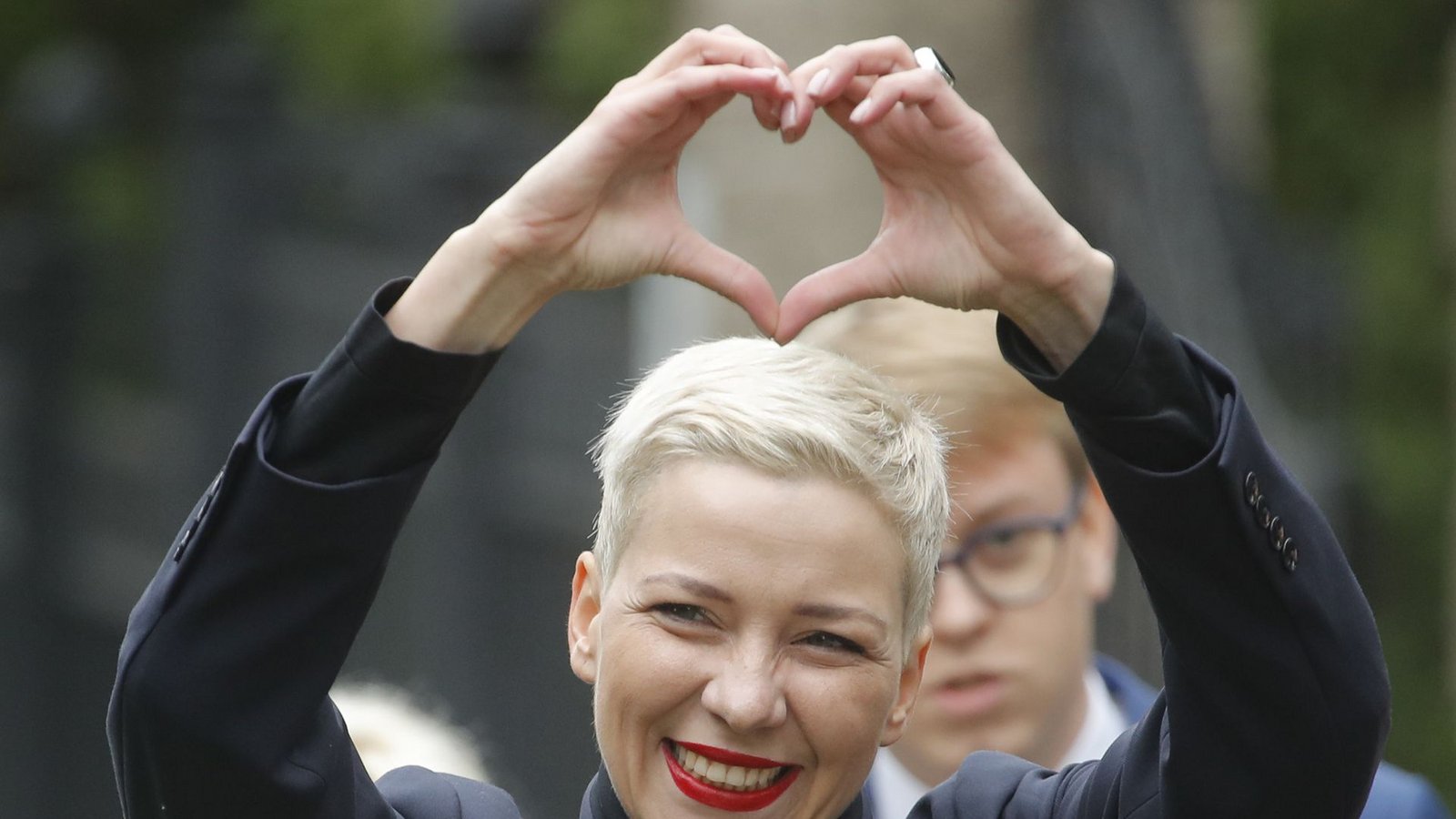 Maria Kalesnikava im August 2020 in Minsk.Foto: dpa/Dmitri Lovetsky