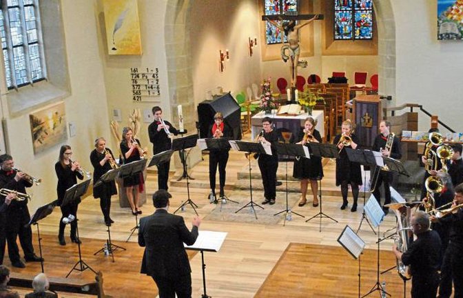 Premiere: „Bezirksblech“ lud am Sonntag zum ersten Konzert.  Foto: Stahlfeld