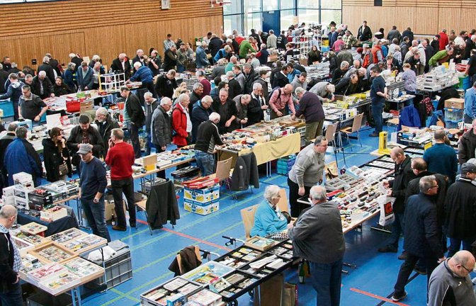 Schon kurz nach der Eröffnung drängen sich die Modell-Begeisterten in der Sersheimer Sport- und Kulturhalle.  Fotos: Rücker