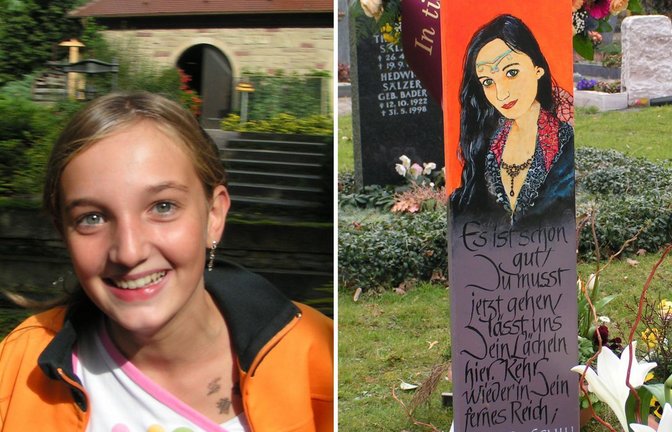 Bilder und Erinnerungen aus dem Leben seiner Tochter Chantal, die Uwe Schill in seinem Video verwendet hat. Eines zeigt sie bei einem Ausflug, das andere zeigt ihr Grab.<span class='image-autor'>Foto: privat</span>