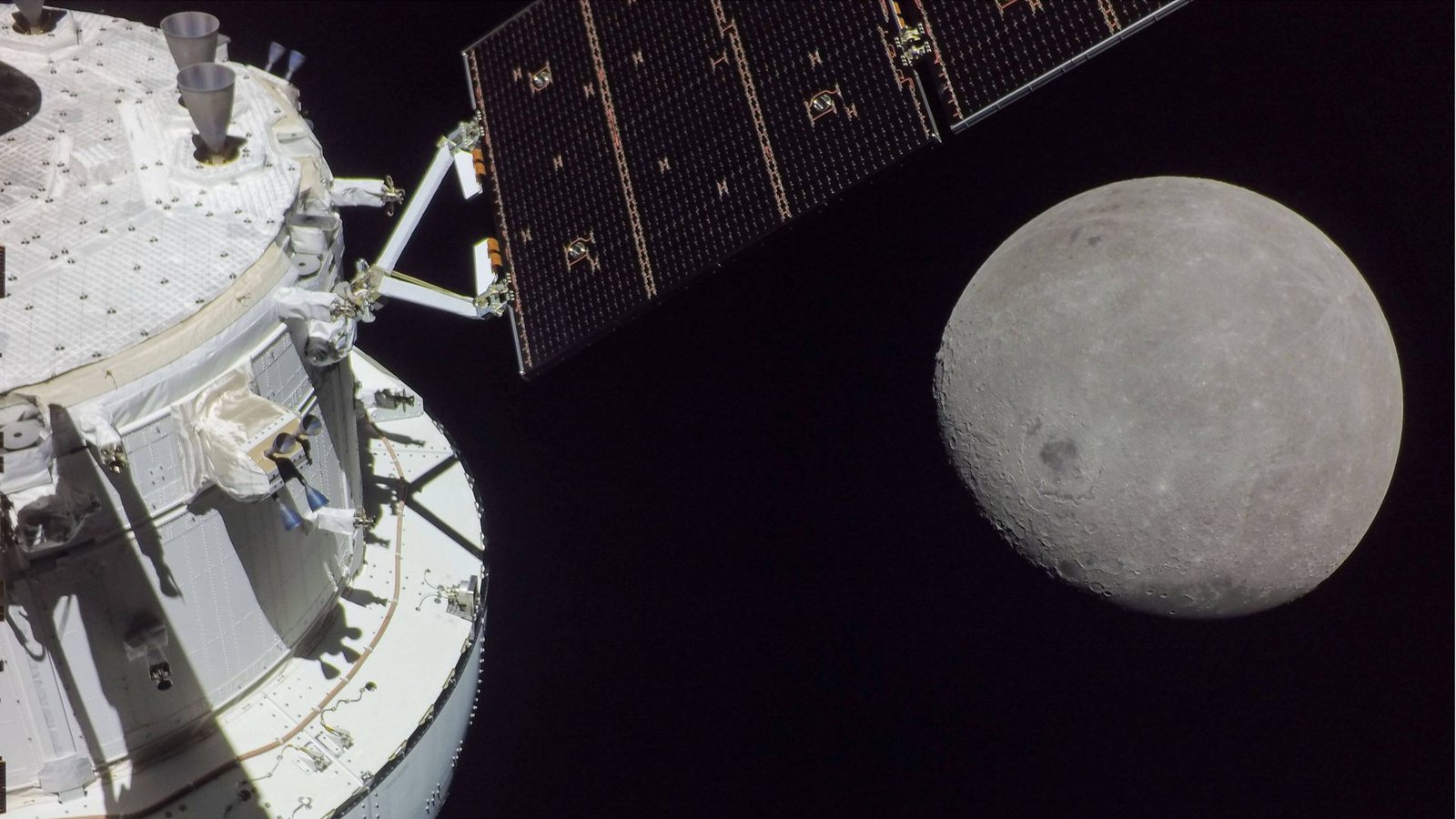 Ein Foto von der Rückseite des Mondes, aufgenommen von der Artemis-I-Mission der NasaFoto: IMAGO/UPI Photo