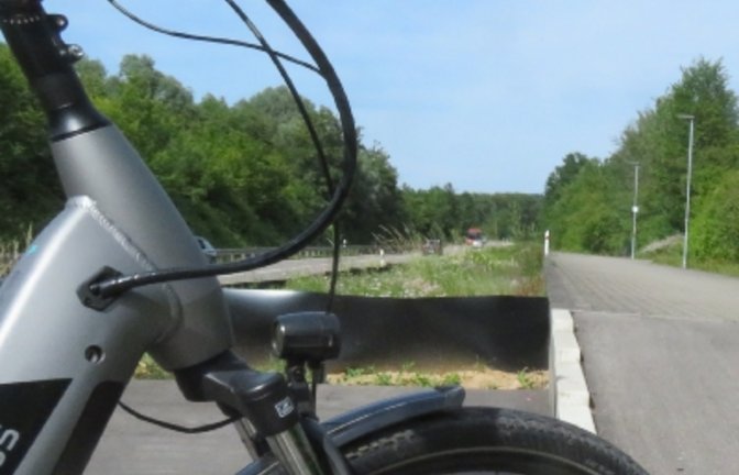 WEG-Radweg Vaihingen Richtung Kleinglattbach. Ausbau soll weitergehen Rad Fahrrad 