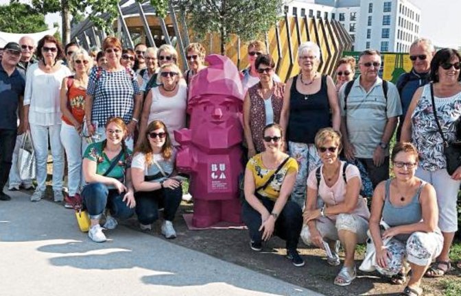 Auf der Buga in Heilbronn gab es für die Sersheimer Blumen zu sehen und Musik zu hören. Foto: p