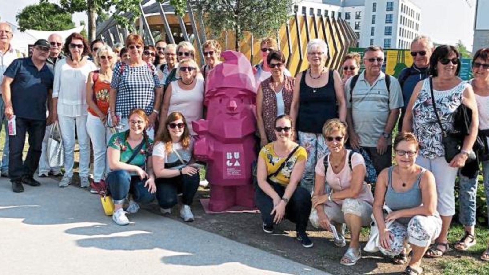 Auf der Buga in Heilbronn gab es für die Sersheimer Blumen zu sehen und Musik zu hören. Foto: p