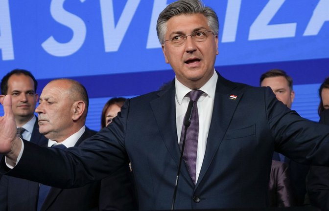 Die Regierungspartei HDZ von Ministerpräsident Andrej Plenkovic hat die meisten Sitze errungen.<span class='image-autor'>Foto: dpa/Darko Vojinovic</span>