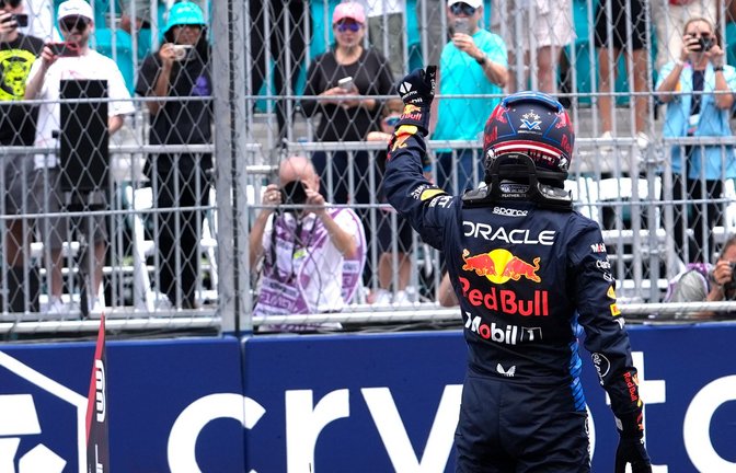 Max Verstappen sicherte sich für den Grand Prix von Miami die Pole Position.<span class='image-autor'>Foto: Lynne Sladky/AP/dpa</span>